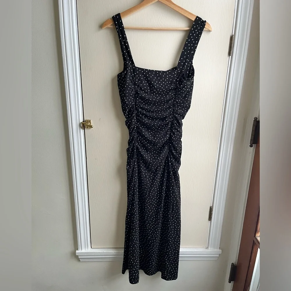 Reformation Suvi knit polka dot dress midi Selene - Picture 7 of 8